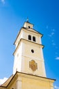 Tower of St Erhard church Brixen Bressanone, Italy Royalty Free Stock Photo
