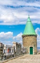 Tower of St. John Gate in Quebec City, Canada Royalty Free Stock Photo