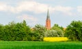 Tower of St. Martin in Nienburg Royalty Free Stock Photo