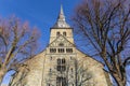 Tower of the St. Walburga church in Werl Royalty Free Stock Photo