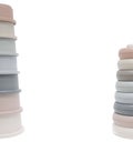 Tower stack baby toys in pastel colors