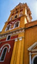 Tower structure of Cartagena cathedral Colombia