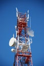 Tower with telecommunications antennas