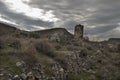 Tower of Teon or Abarracin - by Alqueria Arabic in Galera de Granada. Royalty Free Stock Photo