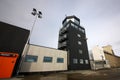 Tower and terminal of Svalbard airport. Royalty Free Stock Photo