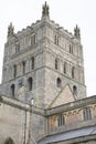 Tower of Tewkesbury Abbey Church, England Royalty Free Stock Photo