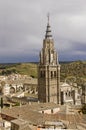 Tower of Toledo Cathedral, Spain Royalty Free Stock Photo
