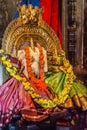 Tower top on one Vimana at Veera Narayana temple in Belavadi, Karnataka, India