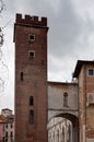 Tower of Torment, Torre del Girone, at Piazza delle Erbe, Vicenza, Veneto, Italy