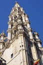 The tower of the town hall of Brussels Royalty Free Stock Photo