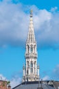 Tower of Town Hall of the City of Brussels Royalty Free Stock Photo