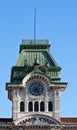 Tower of the Town Hall of Trieste Royalty Free Stock Photo