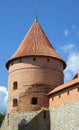 Tower of the Trakai Castle near Vilnius Royalty Free Stock Photo