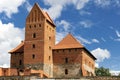 Tower of the Trakai Castle near Vilnius Royalty Free Stock Photo