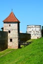 Tower. Typical urban landscape of the city Brasov. Medieval fortress