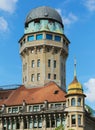 Tower of the Urania Sternwarte observatory in the city of Zurich, Switzerland
