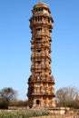 Tower of victory inside the Chittorgarh fort Royalty Free Stock Photo