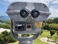 Bermuda,Binoculars on the panoramic tower.