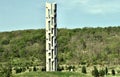 The memorial Tower of Voices at the Crash Site of United Flight 93