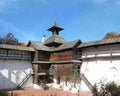 Tower and walls of an Ancient Slavonic wooden fortress in Novhorod-Siverskyi, Ukraine Royalty Free Stock Photo