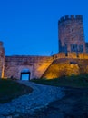 Tower and walls of Kalemegdan Fortress in Belgrade, Serbia