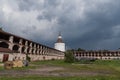 Tower and walls of Kirillo-Belozersky monastery. Monastery of the Russian Orthodox Church, located within the city of Kirillov, Royalty Free Stock Photo