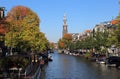 Tower of the Westerkerk church in Amsterdam, Holland Royalty Free Stock Photo