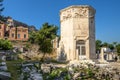 Tower of Winds or Aerides in Roman Agora, Athens, Greece Royalty Free Stock Photo