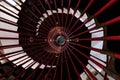 Into the tower ;spiral staircase Royalty Free Stock Photo