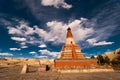 Tower in Zanda, Tibet Royalty Free Stock Photo