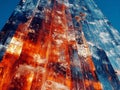 A towering abstract structure