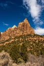 Towering Cliffs of Zion National Park Royalty Free Stock Photo