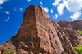 Towering Cliffs of Zion National Park Royalty Free Stock Photo