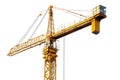 Towering construction crane against clear sky for urban development projects Royalty Free Stock Photo