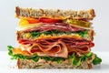The Towering Delight A Masterpiece Gourmet Sandwich