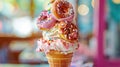 Decadent Doughnut-Topped Ice Cream Cone