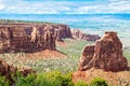 Towering Monoliths in Colorado National Monument Royalty Free Stock Photo