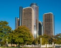 Towering Renaissance Building Detroit Royalty Free Stock Photo