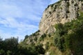 Towering Rock Seacliffs Along the Amalfi Coast