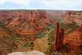 Canyon de Chelly National Monument, Dramatic Desert Landscape at the Famous Spider Rock from Canyon Rim, Arizona, USA