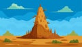 A towering termite mound rising from the earth a testament to the resilience of the creatures that have built it..