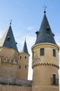 Towers of Alcazar of Segovia Royalty Free Stock Photo