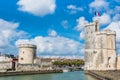 Towers of ancient fortress of La Rochelle France Royalty Free Stock Photo