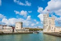 Towers of ancient fortress of La Rochelle France Royalty Free Stock Photo