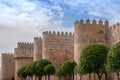 Towers of Avila Medieval Walls - Avila, Spain Royalty Free Stock Photo