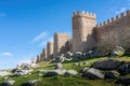 Towers of Avila Medieval Walls - Avila, Spain Royalty Free Stock Photo