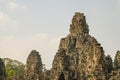 Towers at Bayon Temple in Angkor Tom, Siem Reap, Cambodia Royalty Free Stock Photo