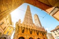 Towers in Bologna city Royalty Free Stock Photo