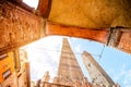 Towers in Bologna city Royalty Free Stock Photo