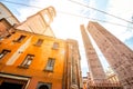 Towers in Bologna city Royalty Free Stock Photo